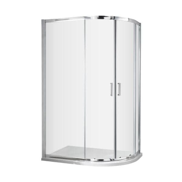 Nuie Ella Offset Quadrant Shower Enclosure With Handle - Chrome