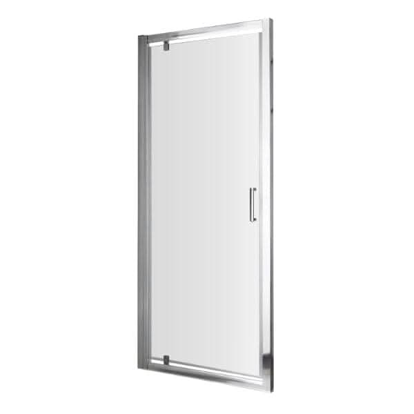 Nuie Ella Pivot Shower Door With Handle - Chrome