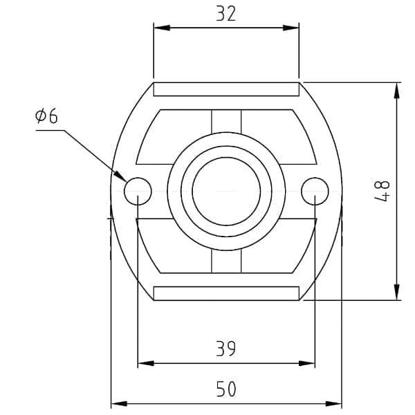 Nuie Shower Spares Nuie Fast-Fit Bracket for Bar Thermostats - Chrome