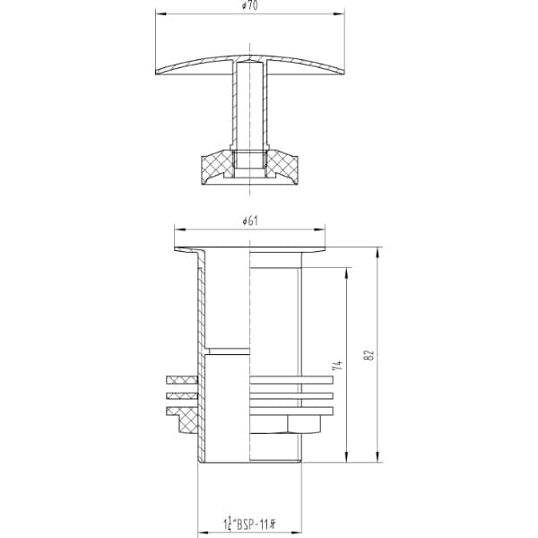 Nuie Basin Wastes Nuie Free Running Unslotted Basin Waste - Chrome