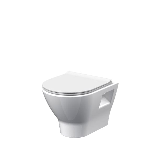 Nuie Wall Hung Toilets,Modern Wall Hung Toilets Nuie Freya Wall Hung Toilet With Slim Sandwich Soft Close Seat - White