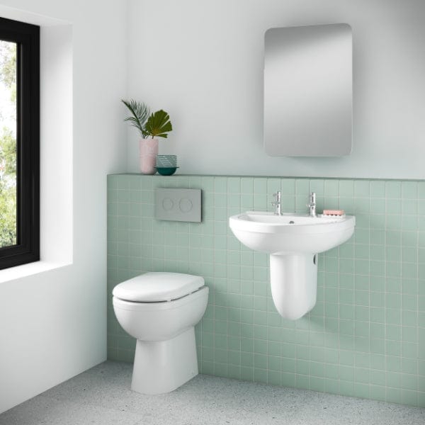 Nuie Back to Wall Toilets,Modern Back To Wall Toilets Nuie Ivo Comfort Height Back to Wall Toilet - White