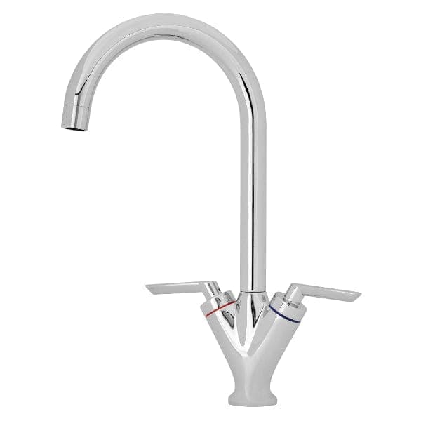 Nuie Kitchen Mixer Taps Nuie Kitchen Sink Mixer Tap Dual Lever Handle - Chrome