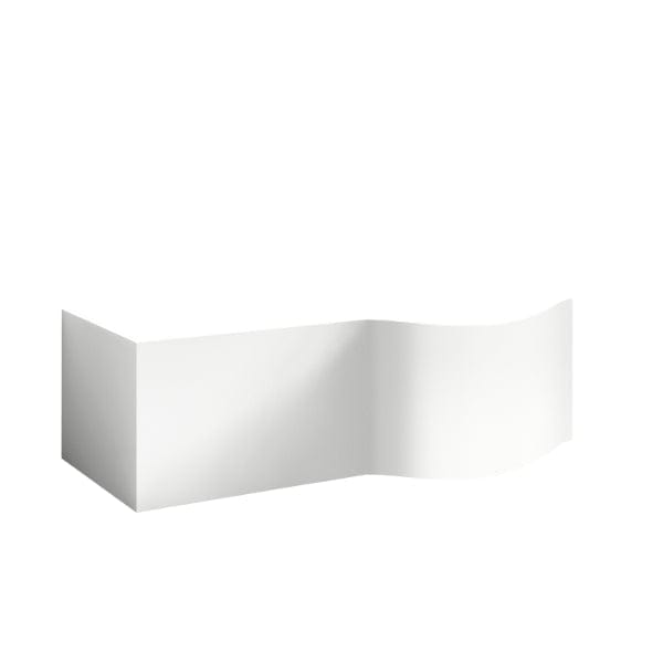 Nuie Bath Panels,Nuie,Bath Accessories 1700mm Nuie P Shaped Shower Bath Front Panel - White