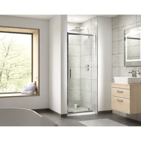 Nuie Pivot Shower Doors,Shower Doors,Nuie Nuie Pacific Pivot Shower Door - Chrome
