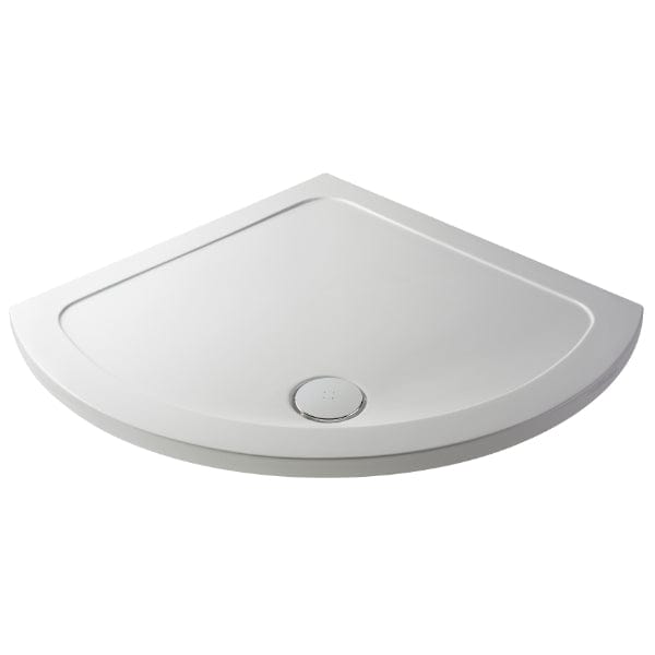 Nuie Quadrant Shower Trays,Shower Trays,Nuie Nuie Pearlstone 914mm x 914mm Quadrant Shower Tray - White