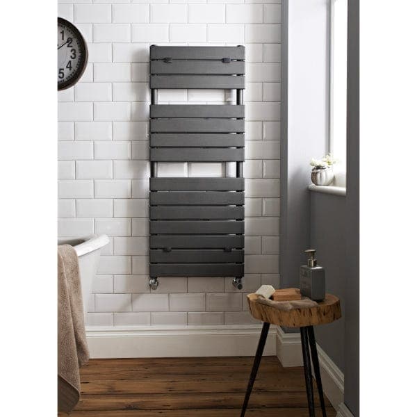 Nuie Straight Designer Heated Towel Rails,Modern Designer Heated Towel Rails Nuie Piazza Designer Heated Towel Rail - 1213mm x 500mm