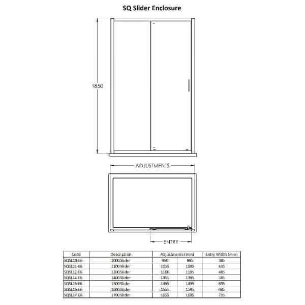 Nuie Sliding Shower Doors,Nuie,Shower Doors Nuie Rene Sliding Shower Door
