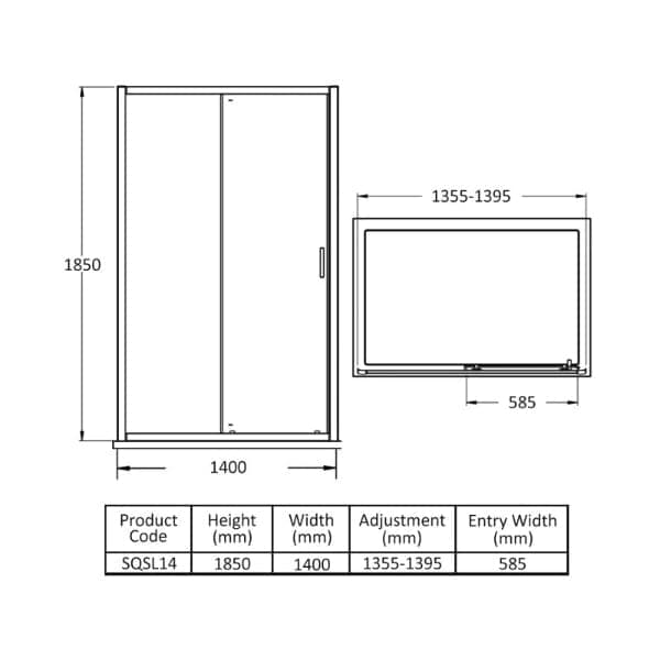 Nuie Sliding Shower Doors,Nuie,Shower Doors Nuie Rene Sliding Shower Door