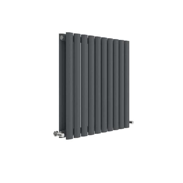 Nuie Revive Horizontal Double Panel Designer Radiator, UK Radiators, 600mm x 586mm
