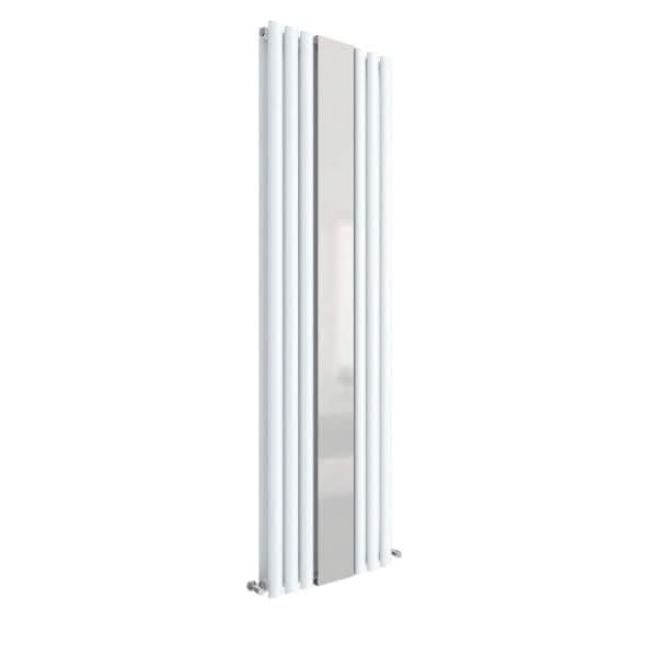 Nuie Revive Vertical Double Panel Designer Radiator with Mirror, Vertical Radiator
