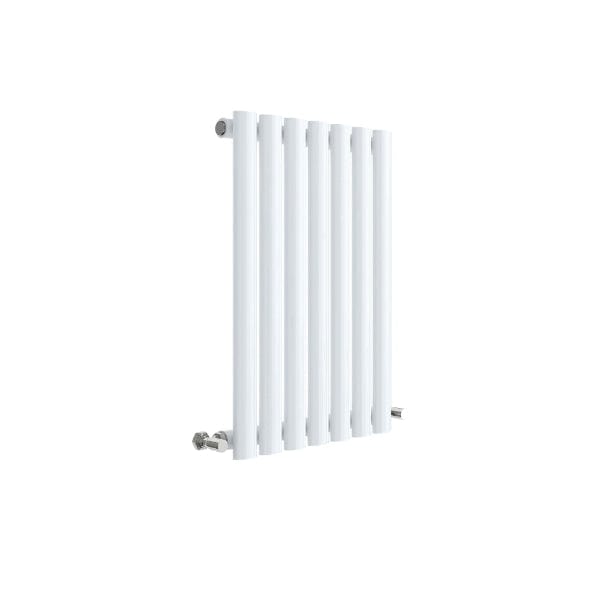 Nuie Horizontal Designer Radiators,Modern Designer Radiators High Gloss White Nuie Revive Single Panel Horizontal Designer Radiator - 600mm x 412mm