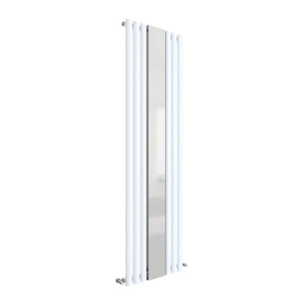 Nuie Revive Vertical Single Panel Designer Radiator with Mirror, Vertical Radiators