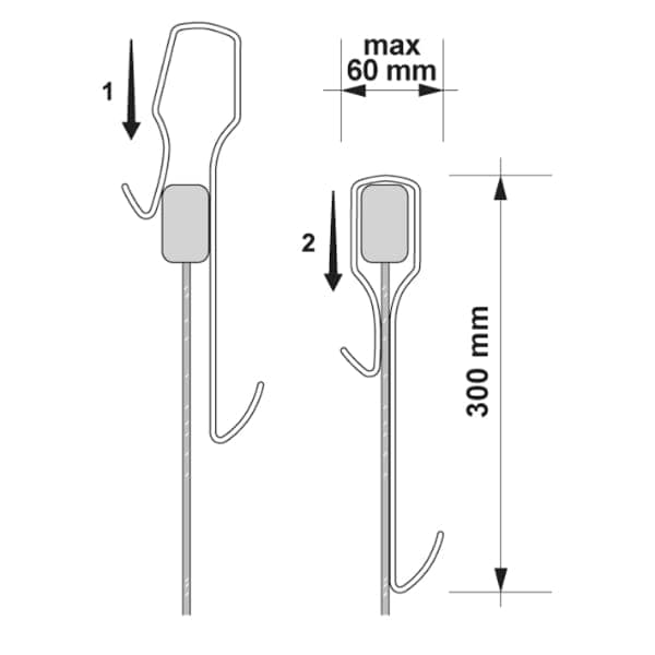 Nuie Shower Enclosure Accessories,Nuie Nuie Robe Hook For Framed Shower Enclosures - Chrome