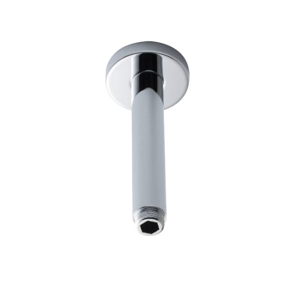 Nuie Shower Arms Chrome Nuie Round 160mm Long Ceiling Mounted Shower Arm