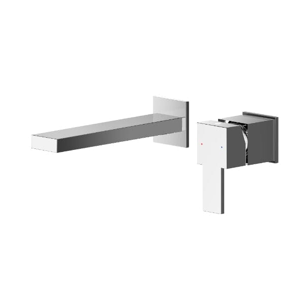 Nuie Wall Mounted Taps,Basin Mixer Taps,Modern Taps Nuie Sanford 2-Hole Wall Mounted Basin Mixer Tap - Chrome