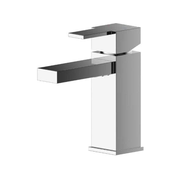 Nuie Basin Mixer Taps,Deck Mounted Taps,Modern Taps Nuie Sanford Mono Basin Mixer Tap with Push Button Waste - Chrome