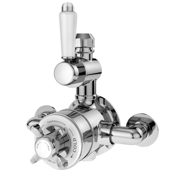 Nuie Exposed Shower Valves,Thermostatic Shower Valves Nuie Selby Dual Handle Thermostatic Exposed Shower Valve - Chrome