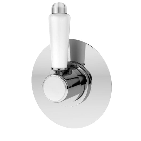 Nuie Concealed Shower Valves Nuie Selby Round Stop Tap Concealed Shower Valve - Chrome