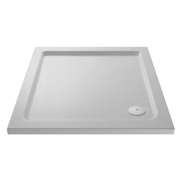 Nuie Rectangular Shower Trays,Shower Trays,Nuie 800mm x 800mm Nuie Slip Resistant Square Shower Tray - White