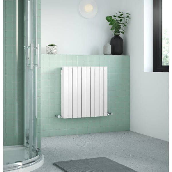 Nuie Horizontal Designer Radiators,Modern Designer Radiators Nuie Sloane Double Panel Horizontal Designer Radiator - 600mm x 586mm