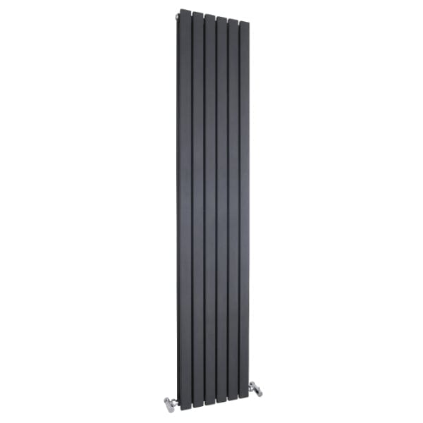 Nuie Vertical Designer Radiators,Modern Designer Radiators Anthracite Nuie Sloane Double Panel Vertical Designer Radiator - 1800mm x 354mm