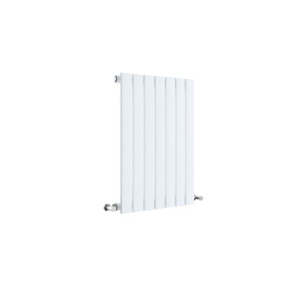 Nuie Horizontal Designer Radiators,Modern Designer Radiators Satin White Nuie Sloane Single Panel Horizontal Designer Radiator - 600mm x 412mm