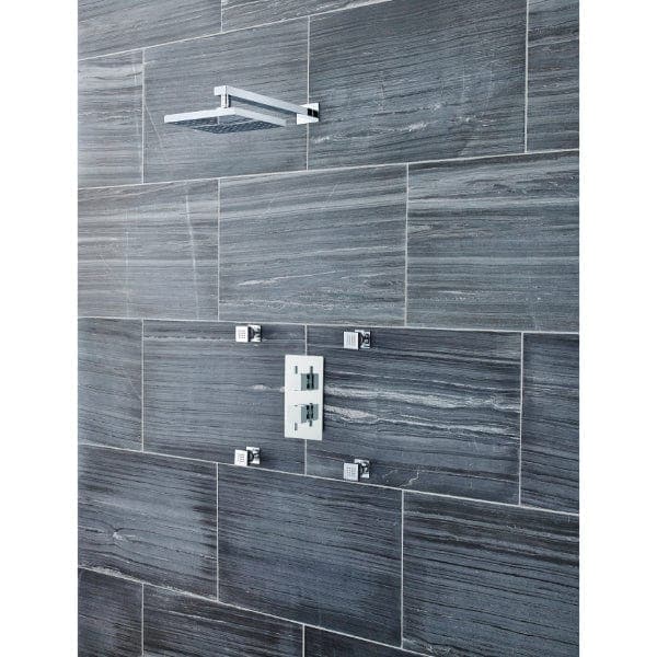 Nuie Shower Body Jets & Tiles Nuie Square Body Jet 50mm Wide Single - Chrome