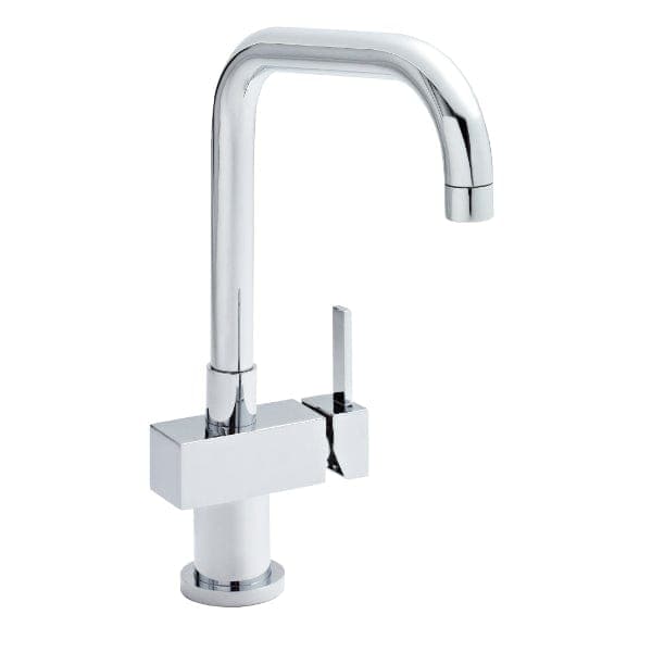 Nuie Kitchen Mixer Taps Nuie Square Single Lever Swivel Spout Kitchen Sink Mixer Tap - Chrome