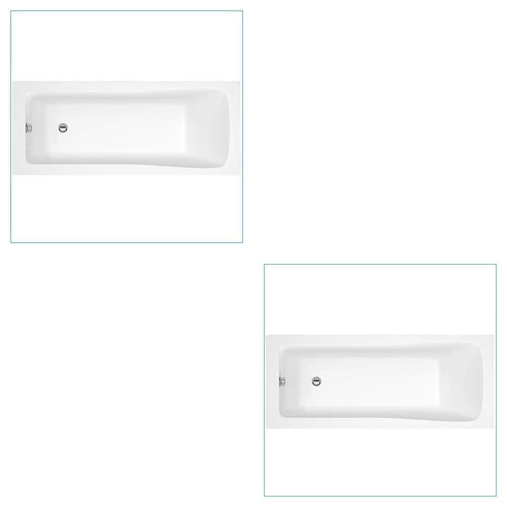VeeBath Baths > Straight Baths Single Ended Bath Acrylic Material Adjustable Feet
