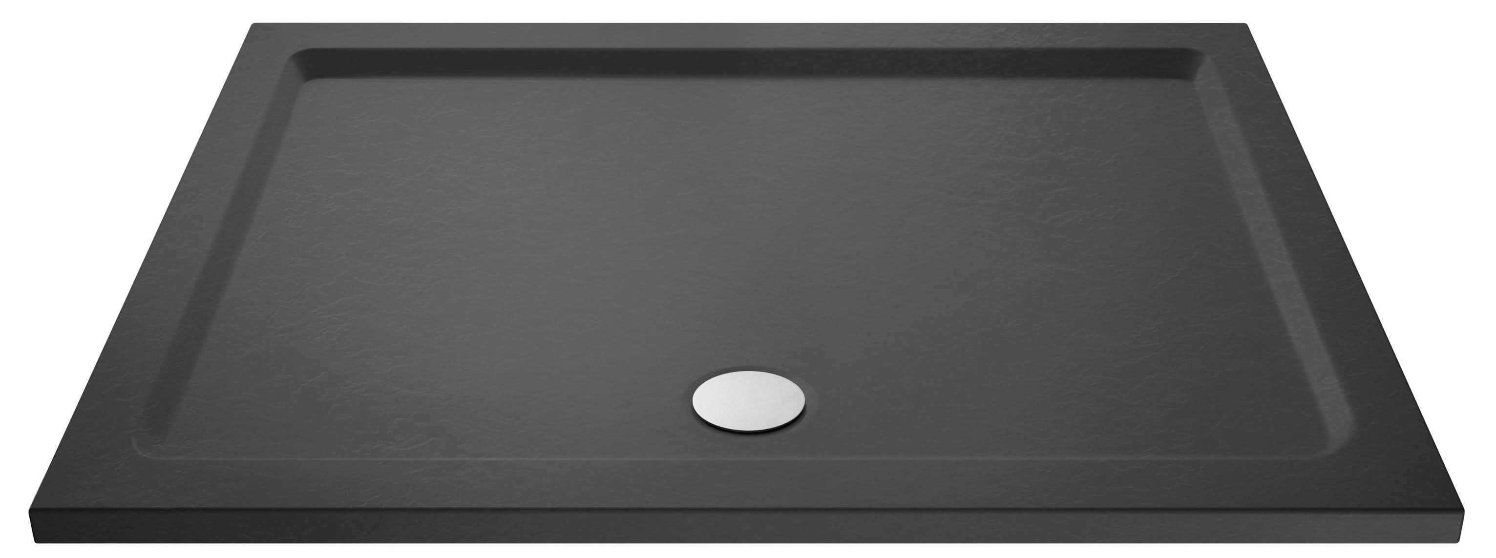 Nuie Rectangular Shower Tray - Slate Grey