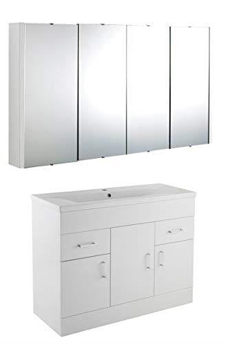 VeeBath Furniture > Vanity Units 1000mm Sobek Vanity Unit Furniture Set with Mirror