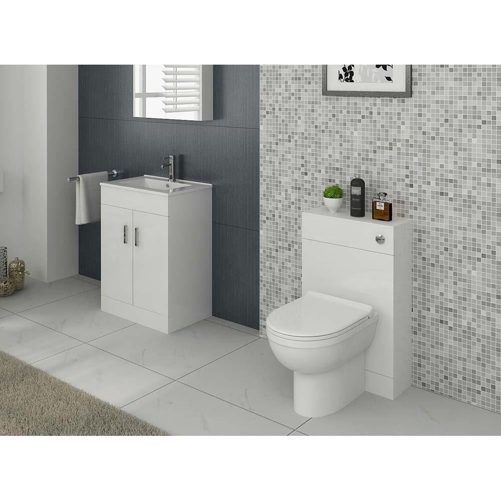 VeeBath Furniture > Combination Vanity Units Bundle 3 Sphinx Bathroom Furniture Set with Vanity Basin Cabinet, WC Unit, Toilet Pan & Cistern