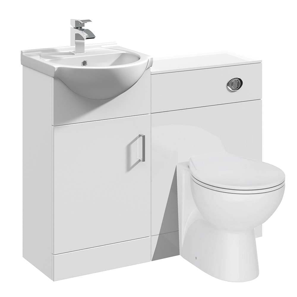 VeeBath Furniture > Vanity Units 1050mm VeeBath Bathroom Furniture Set in White
