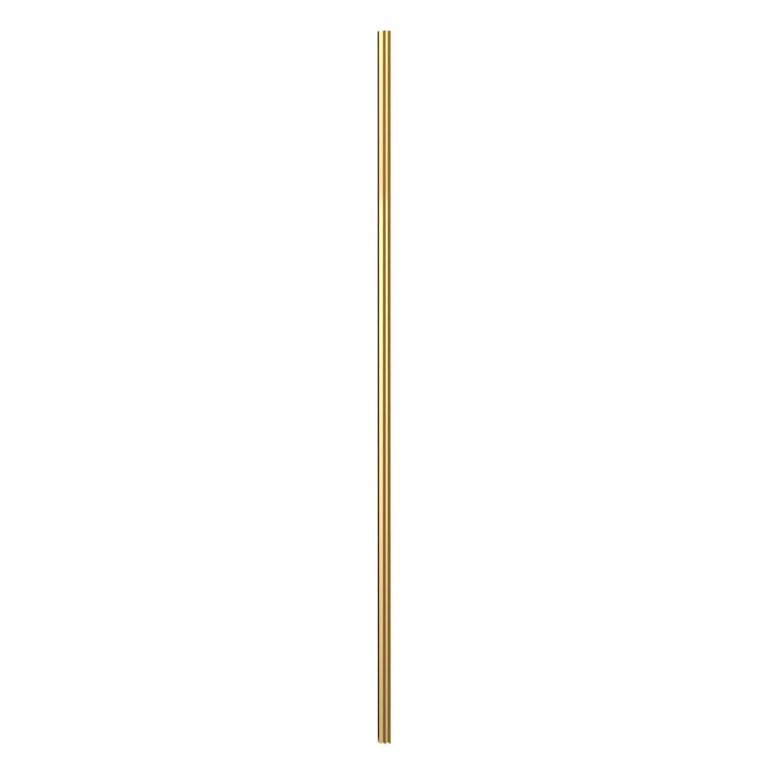 Hudson Reed Wetroom Return Screen L Profile Kit, Modern Aluminium Shower Accessories for Modern Bathroom in Brushed Brass, 1850mm
