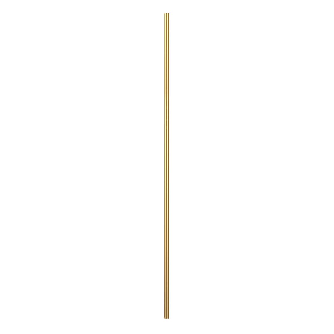 Hudson Reed Return Screen 'L' Profile Kit, Wetroom Screens Accessories for Glass Panel & Shower Screen in Brushed Brass, 1950mm