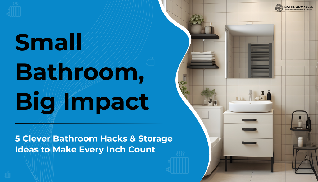 5 Small Bathroom Hacks | Best Bathroom Organization Ideas & Tiny ...