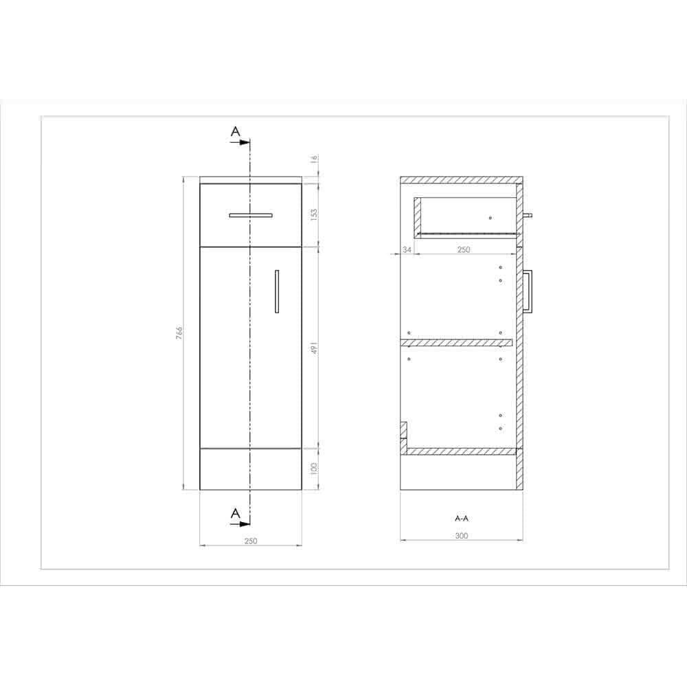 VeeBath 1200mm Bathroom Vanity Unit Cabinet Combination Set WC Toilet Unit Pan Cistern