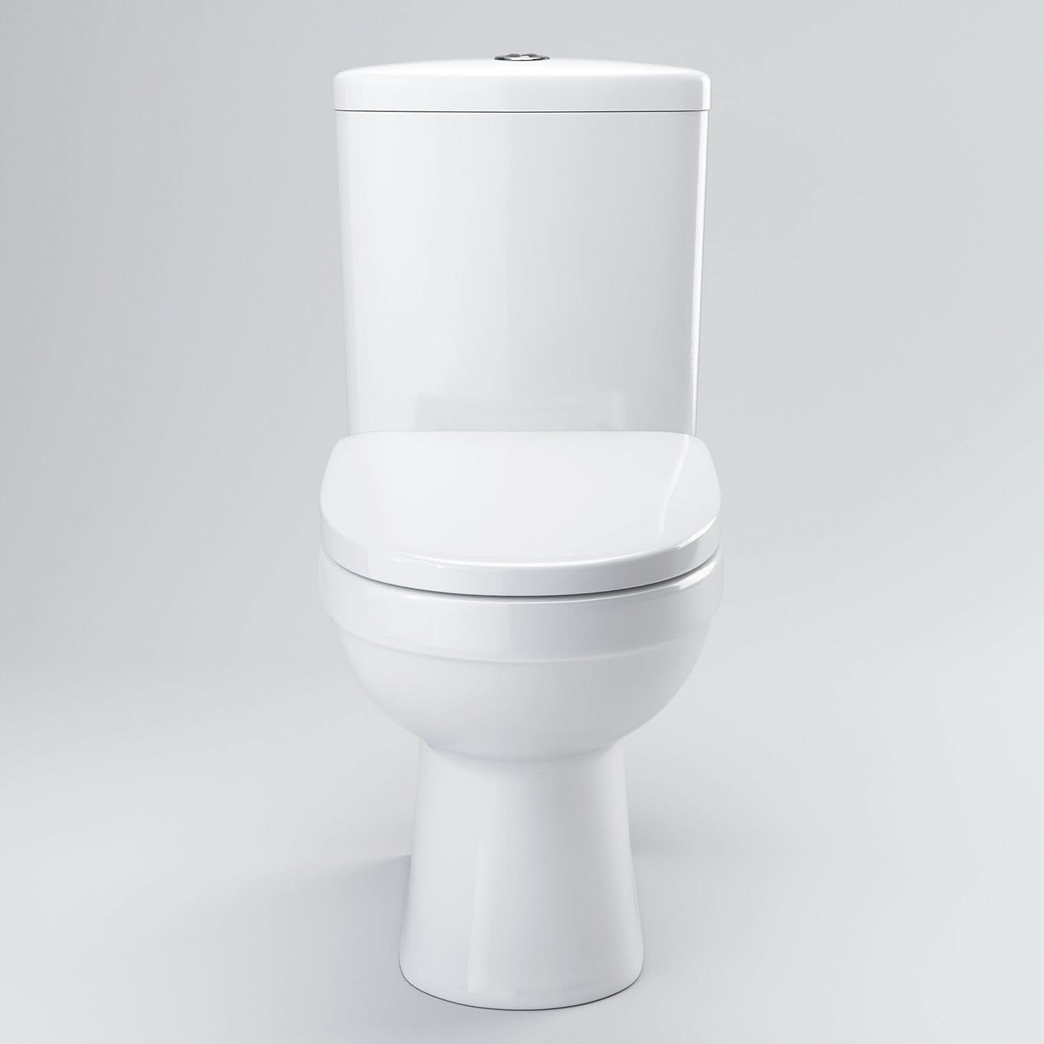 iBathUK Arvon Straight Shower Bath, Gloss White Vanity Unit & Close Coupled Toilet, Modern Bathroom Furniture Set, 1700mm
