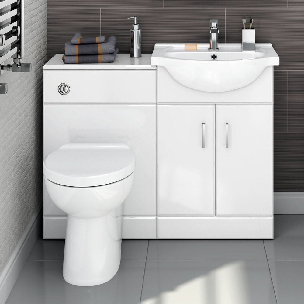 Combination Vanity Units UK | Toilet & Basin Furniture Sets