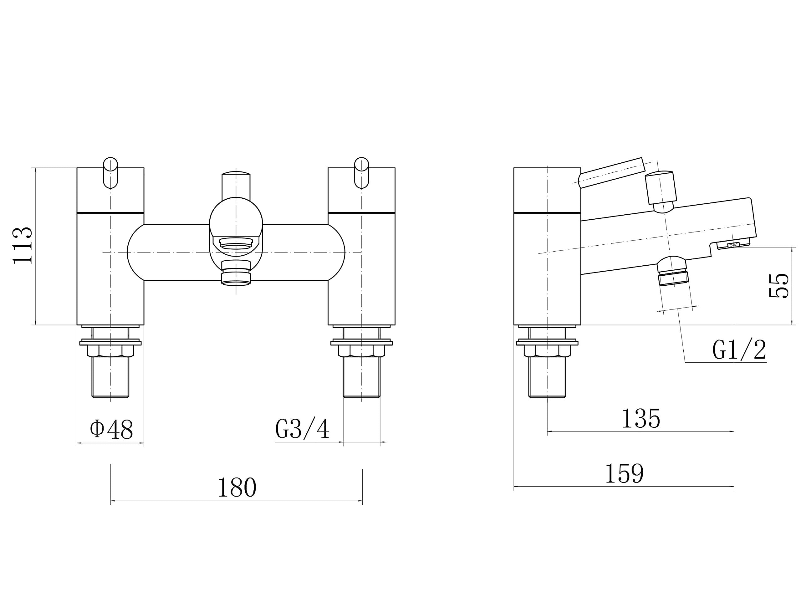 Dixon Bath Shower Mixer
