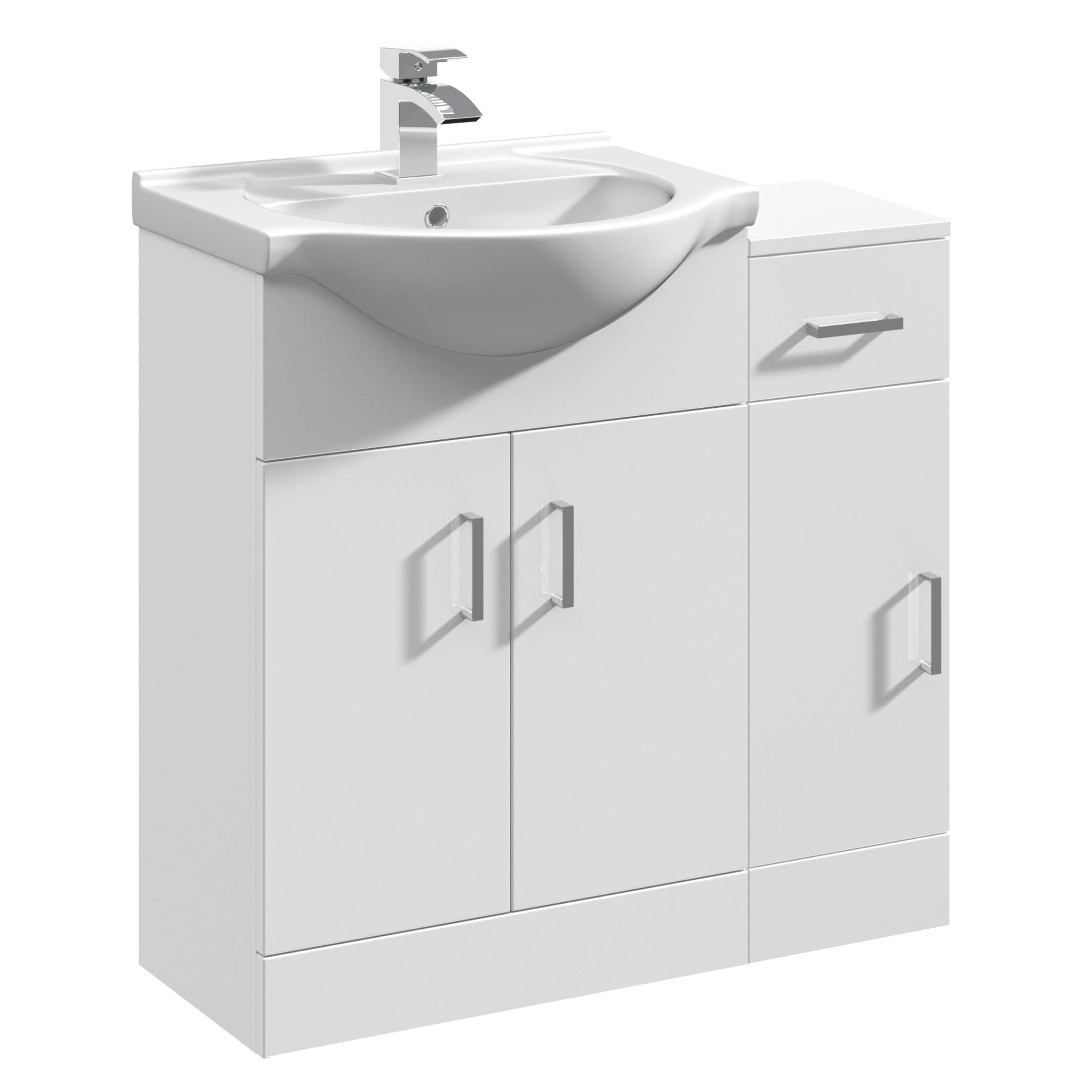 VeeBath Linx Vanity Unit and Compact Storage Combination Unit