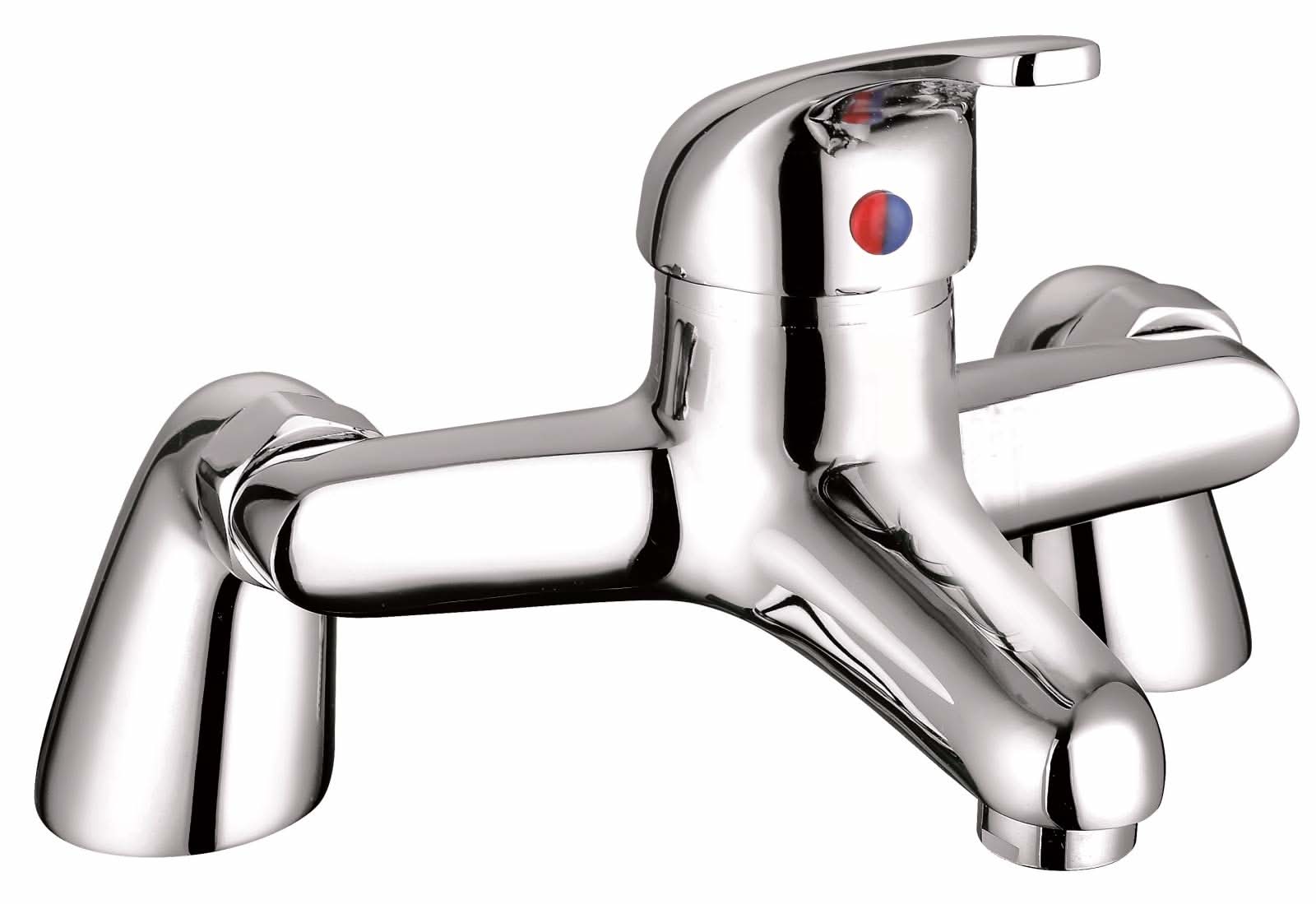 Perth Bath Filler Shower Mixer & Bath Pop-up Waste Plug Set