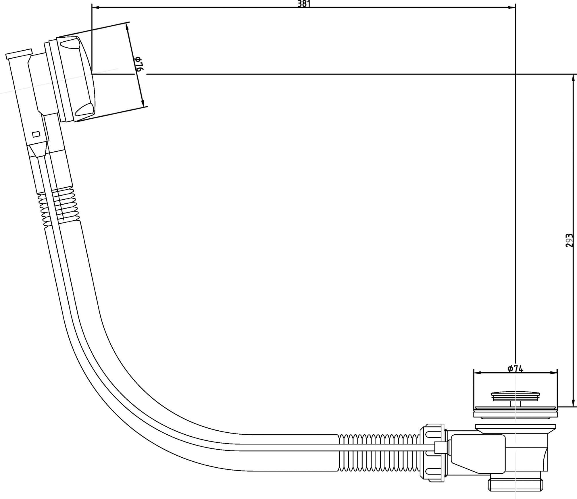 Perth Bath Filler Shower Mixer & Bath Pop-up Waste Plug Set