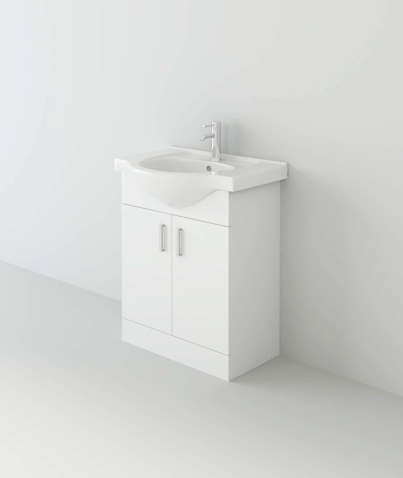 Linx-Compakt 650mm Classic Vanity Unit with Short Project Toilet + Tap
