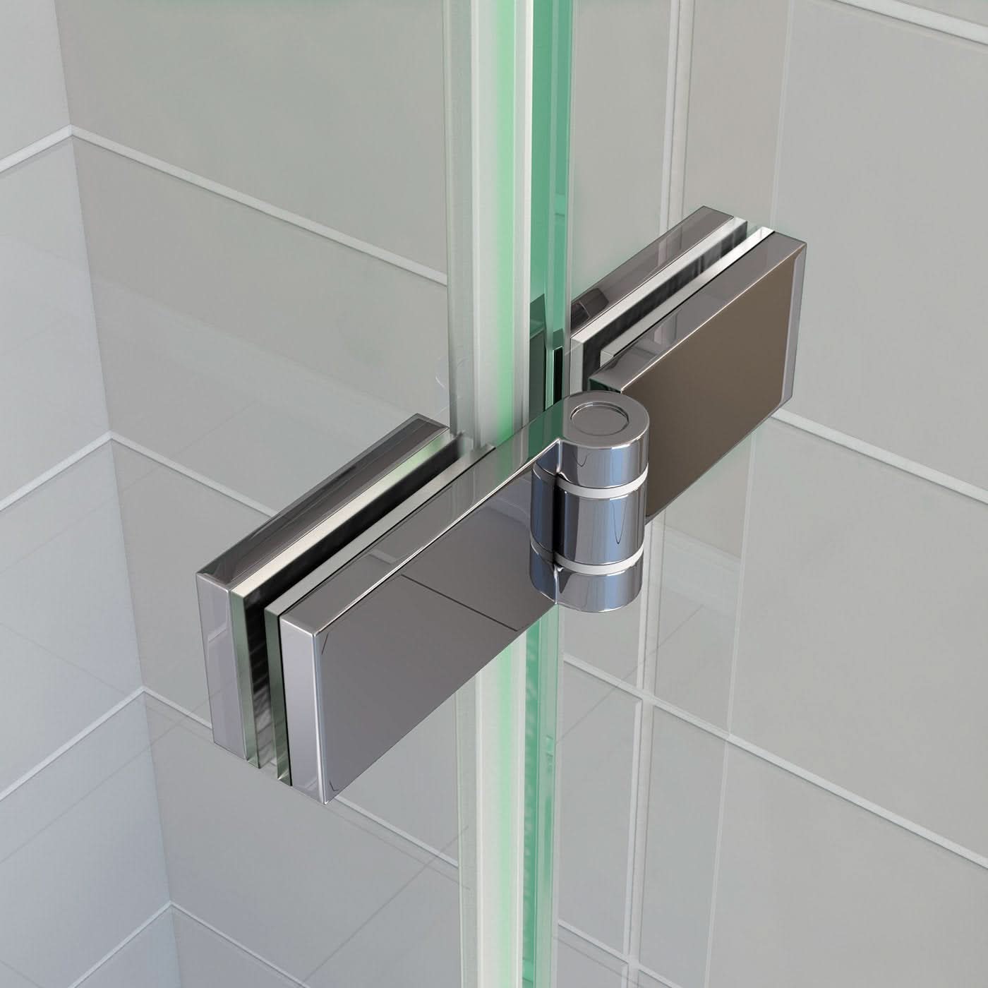 iBathUK Flexa Luxury Folding Bath Shower Screen, Pivot Glass Door Panel, Right Hand, Space-Saving Design, Modern Bath Shower Screen, Chrome, 800mm