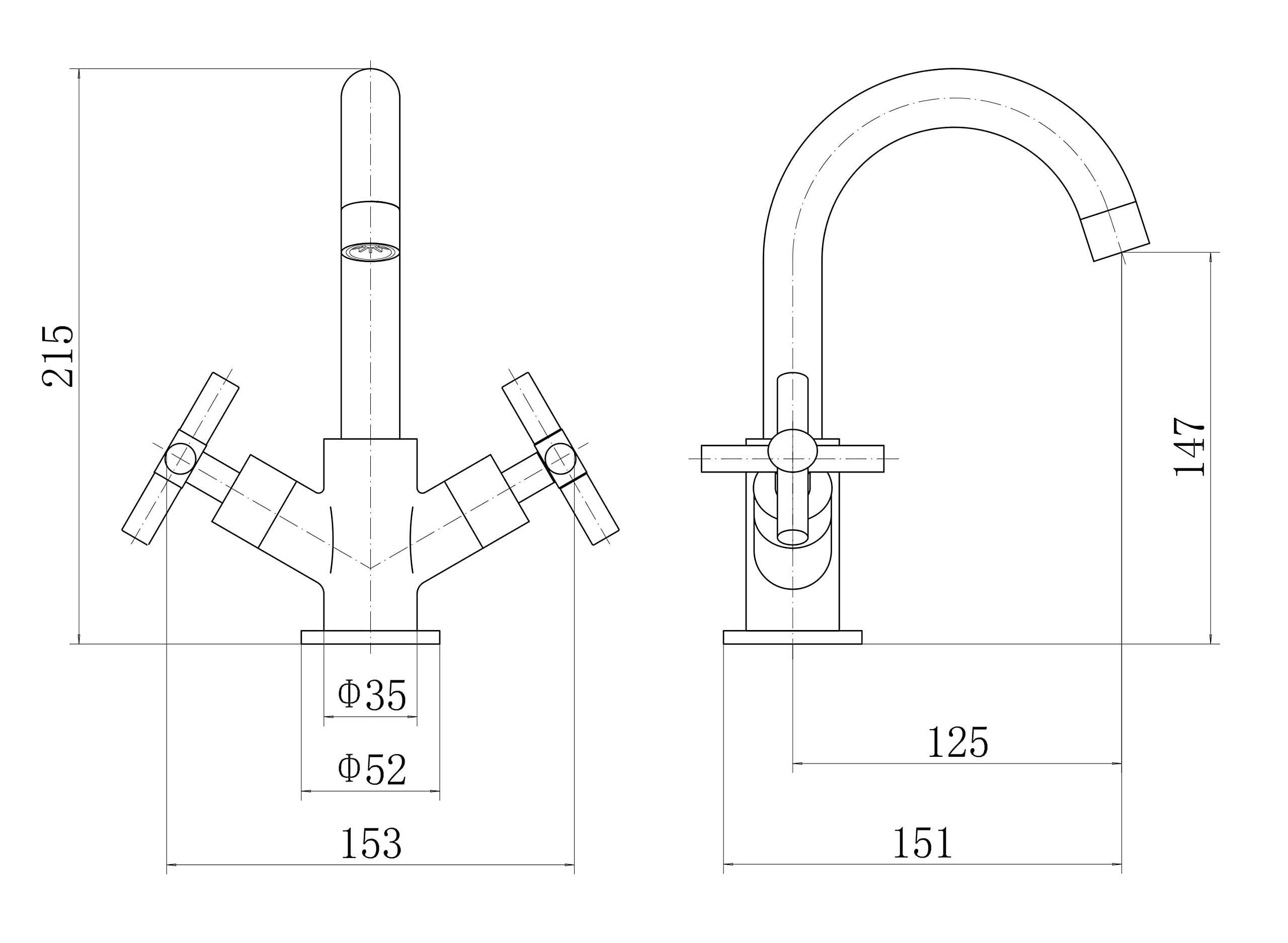 Elmbridge Crosshead Mono Basin Mixer Tap Brass with Spring Plug Push Button Waste 1/2" BSP Fitting and Flexi Pipes - Chrome
