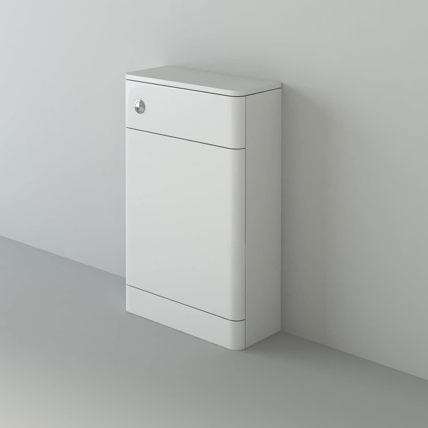 Denver 500x217 WC Unit - White Gloss (Flat Pack)