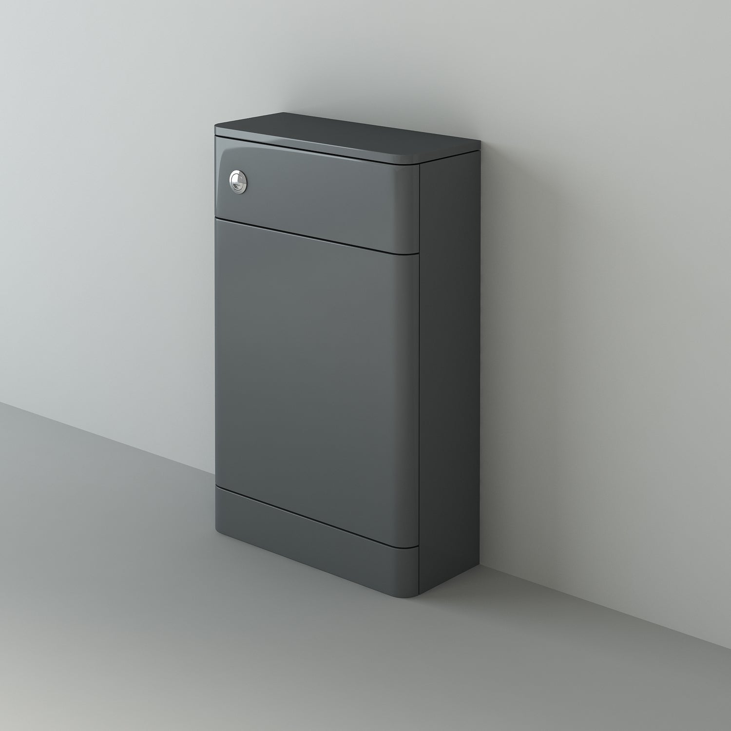 Denver WC Unit - 500mm x 217mm - Anthracite Grey Gloss (Flat Pack)