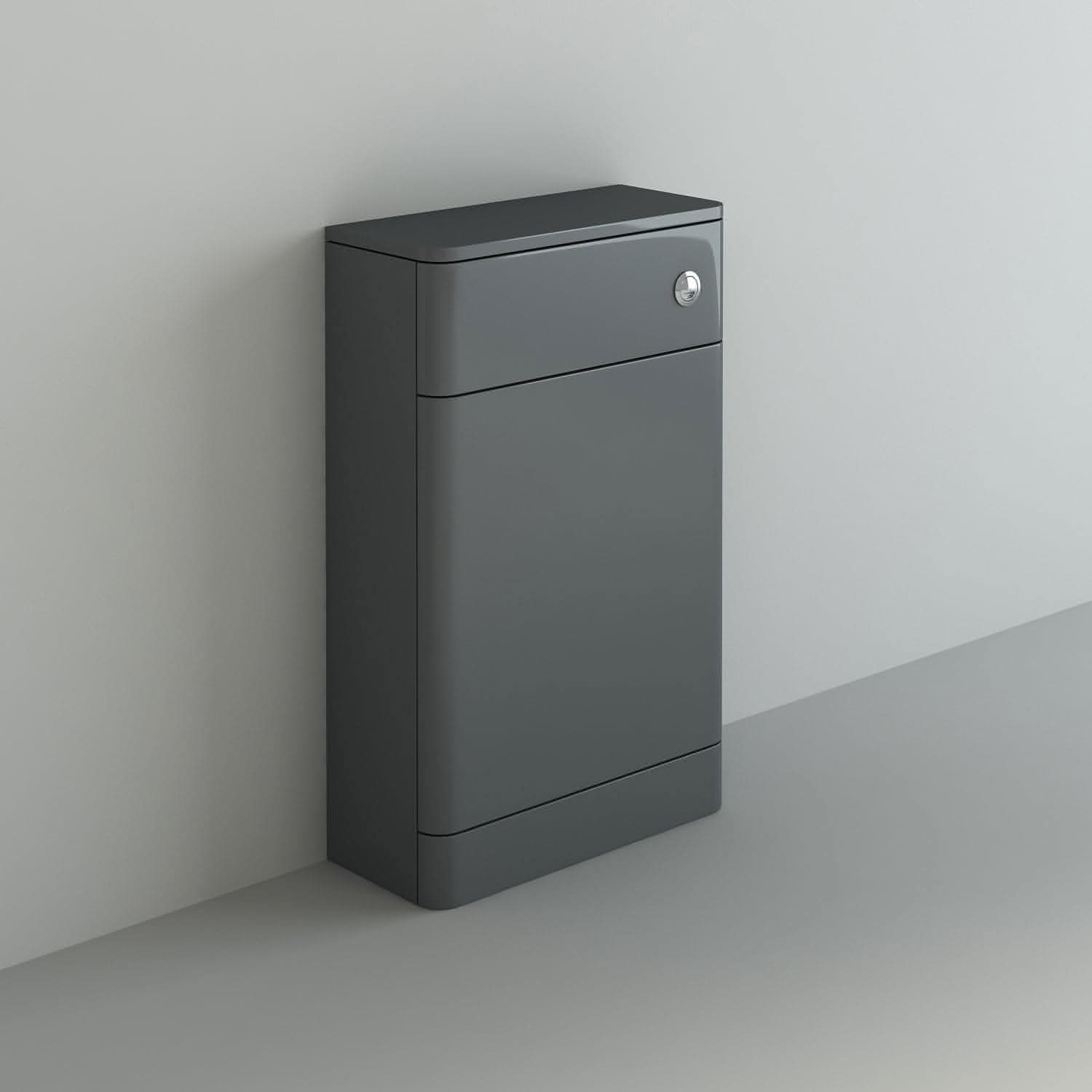 Denver WC Unit - 500mm x 217mm - Anthracite Grey Gloss (Flat Pack)